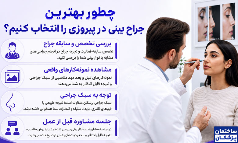 نکات انتخاب بهترین جراح بینی در پیروزی