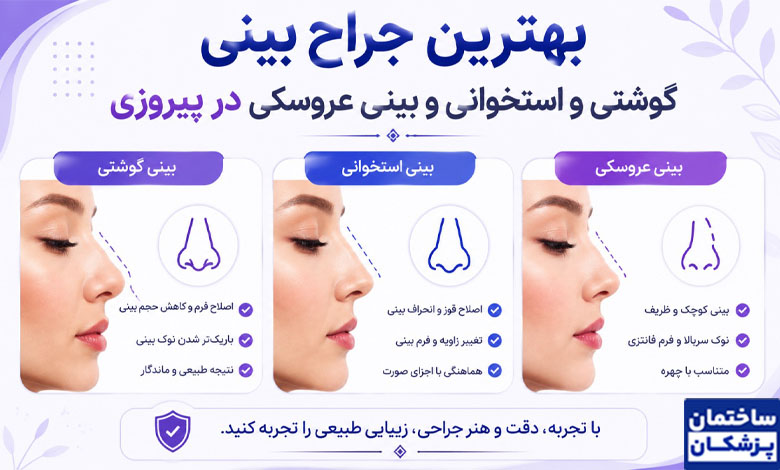 جراح بینی گوشتی، استخوانی و بینی عروسکی در پیروزی